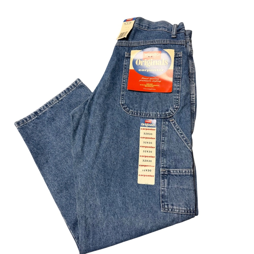 VTG Wrangler Original Carpenter Jeans 32x30 NWT Deadstock Y2K 90s Workwear Baggy